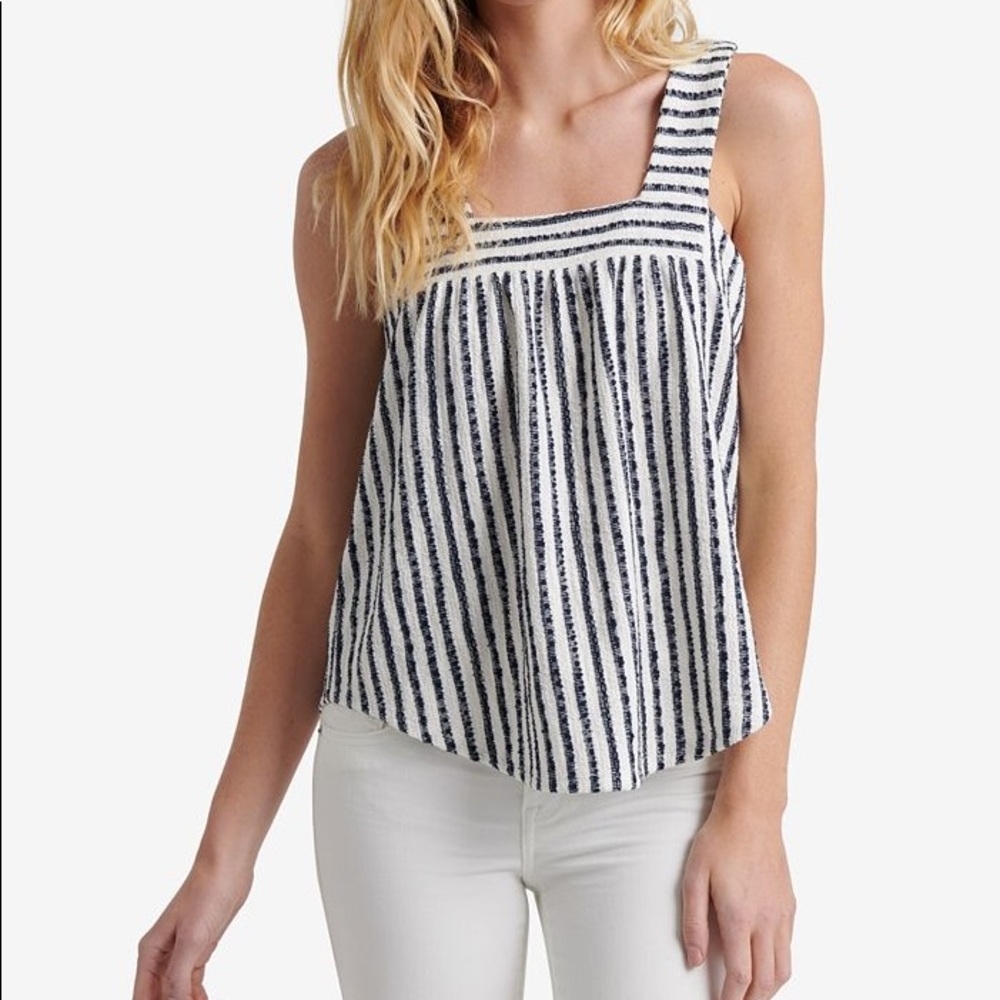🆕 Lucky Brand | Striped Square-Neck Top